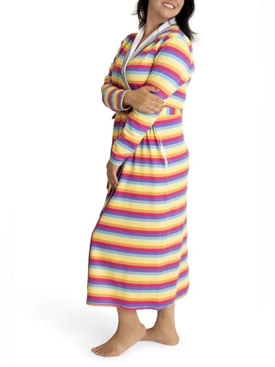 Paris Hilton Other - NWOT Women’s Paris Hilton × Monica + Andy Organic Cotton Blend Robe Rainbow M/L.